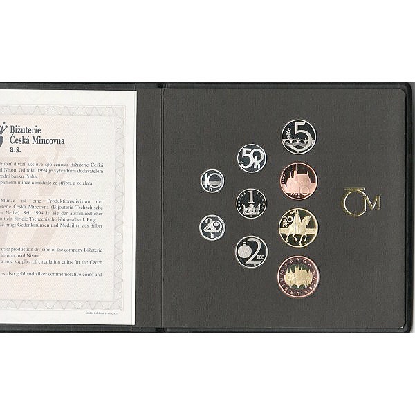Česká republika 1993 - , Sada oběžných mincí 2007- PROOF 