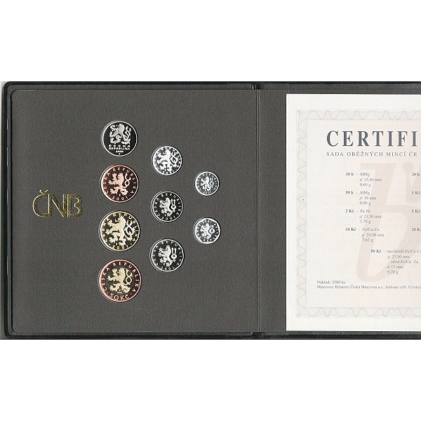 Česká republika 1993 - , Sada oběžných mincí 2007- PROOF 