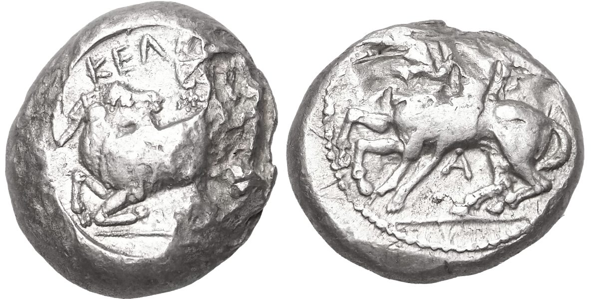 Řecko - Kelendris 440 - 400 př. n. l., Statér (perský standart)
