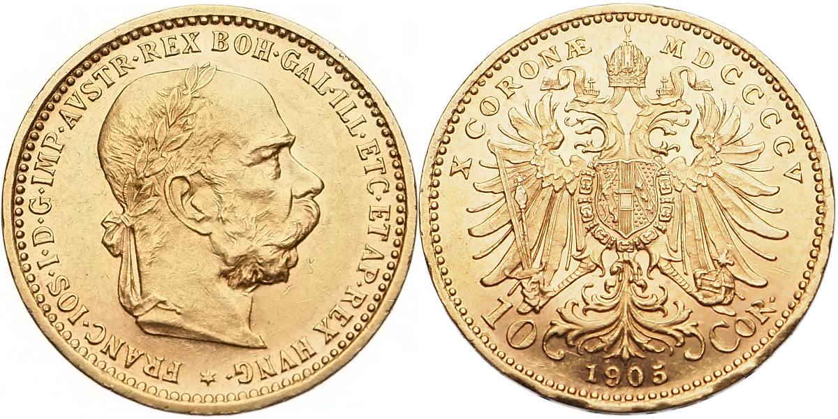 František Josef I. 1848 - 1918, 10 Koruna 1905