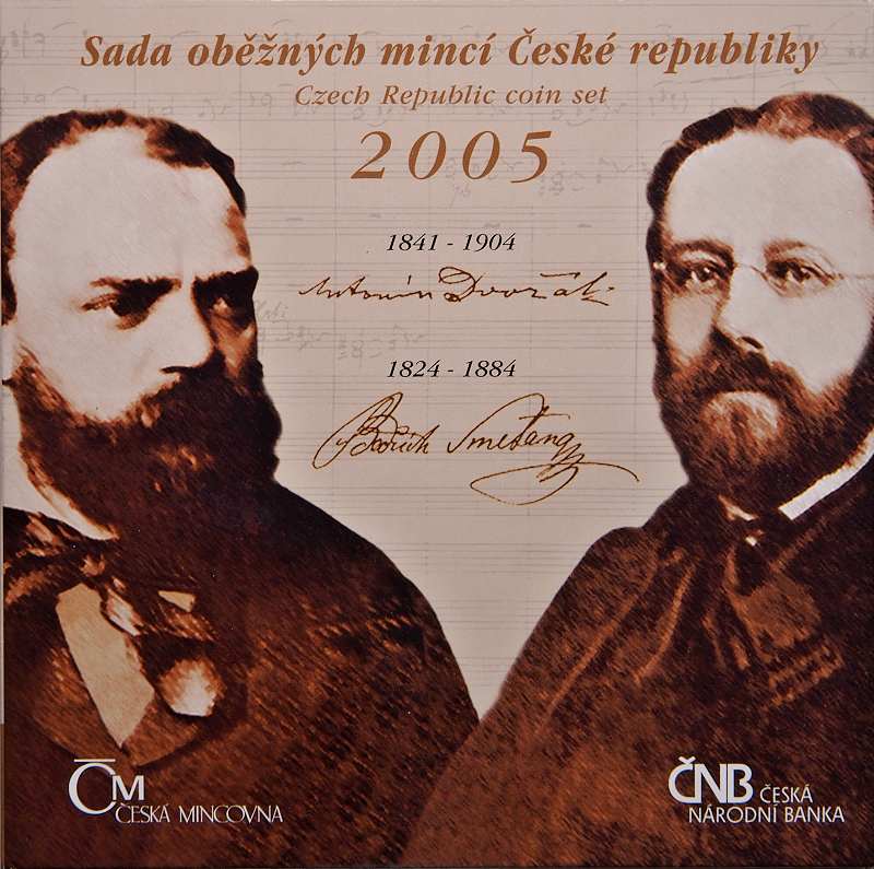 Česká republika, Sada oběžných mincí 2005