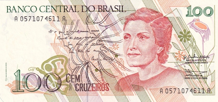 Brazílie, 100 Cruzeiros (1990)
