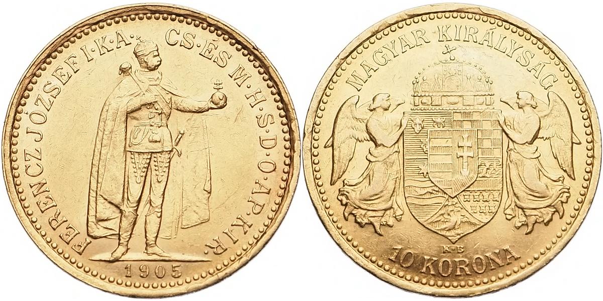 František Josef I. 1848 - 1918, 10 Koruna 1905 KB