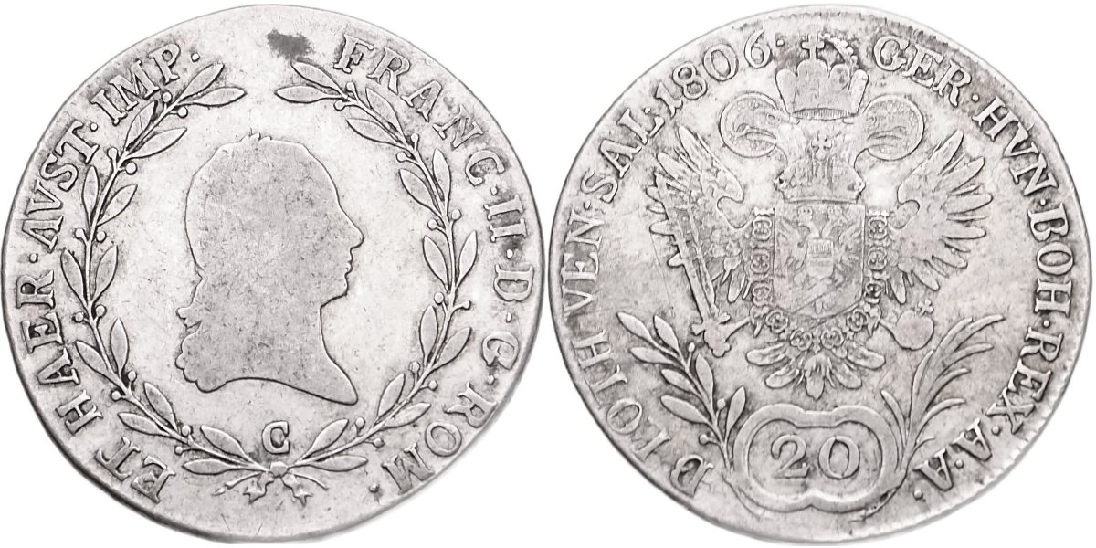 František II. 1792 - 1835, 20 Krejcar 1806 C