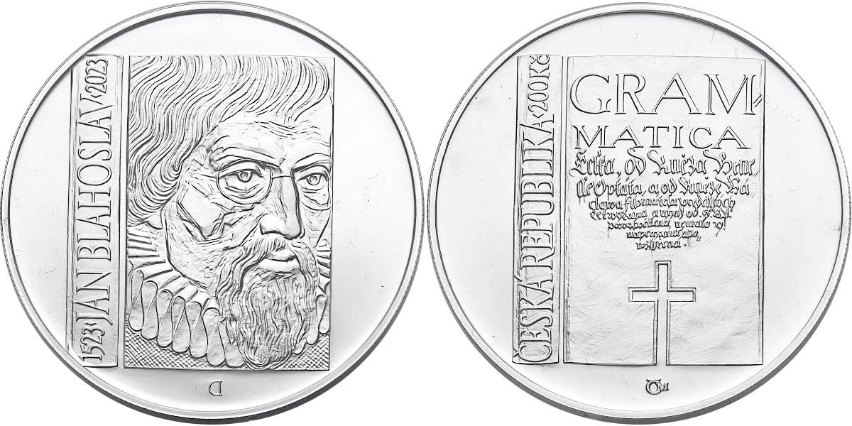 Česká republika, 200 Kč 2023, běžná kvalita, Jan Blahoslav