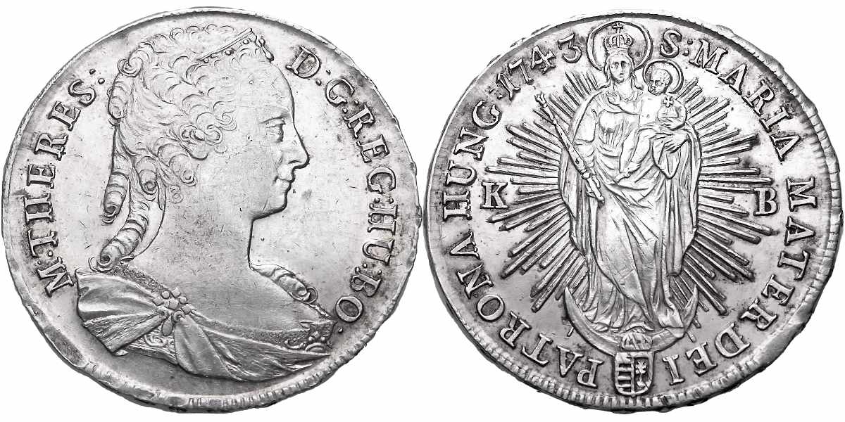 Marie Terezie 1740 - 1780, Tolar 1743 KB