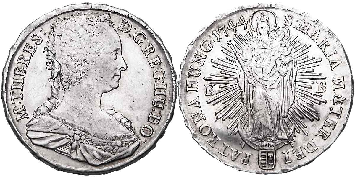 Marie Terezie 1740 - 1780, Tolar 1744 KB
