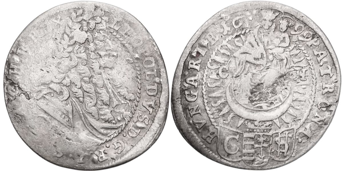 Leopold I. 1657 - 1705, 3 Krejcar 1699 CB