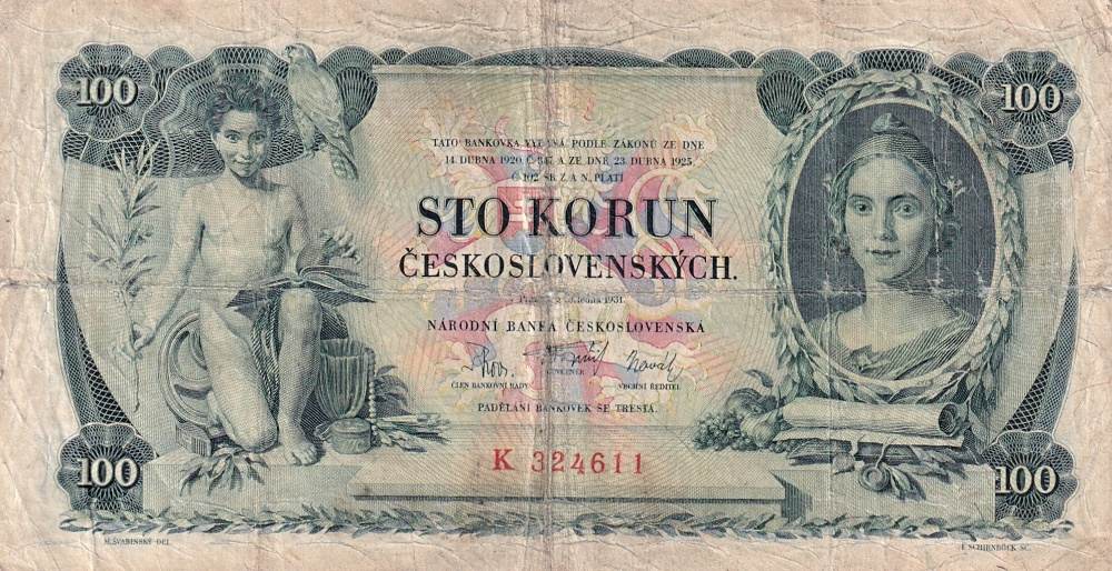 Československo 1919 - 1939, 100 Koruna 1931