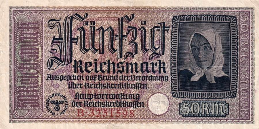 Německo, okupovaná území, 50 Reichsmark (1939)