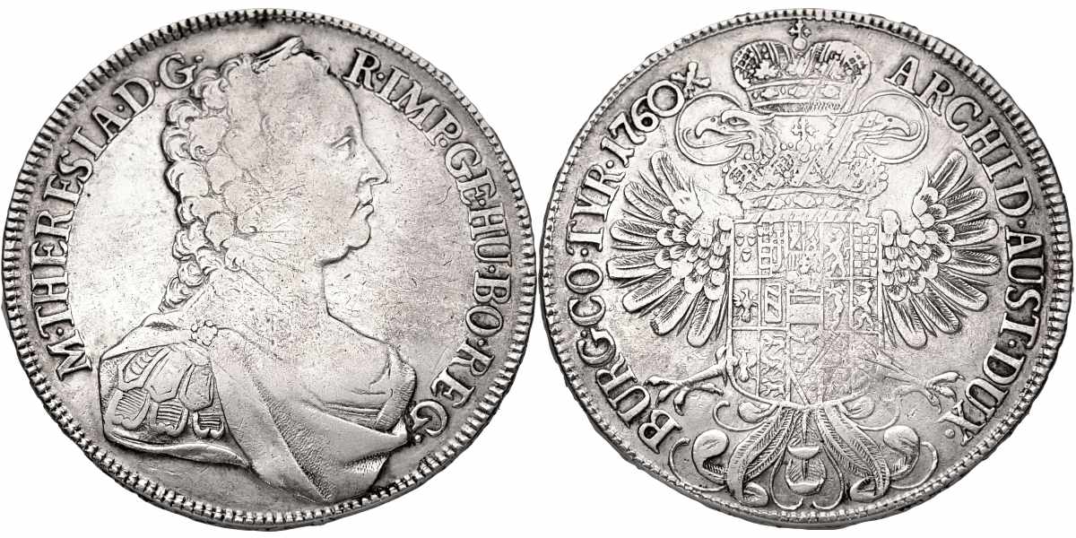 Marie Terezie 1740 - 1780, Tolar 1760