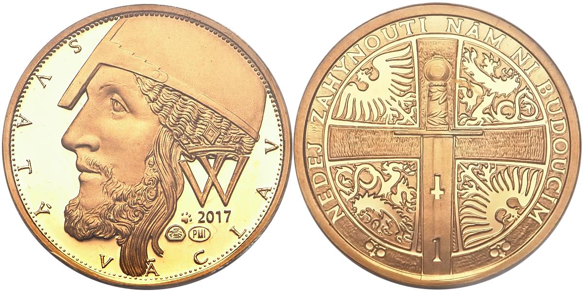 Česká republika - svatováclavský dukát 2017