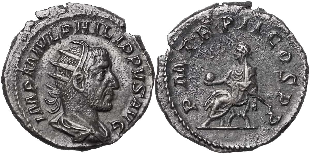 Řím císařství, Philippus I., 244 - 249, AR Antoninian