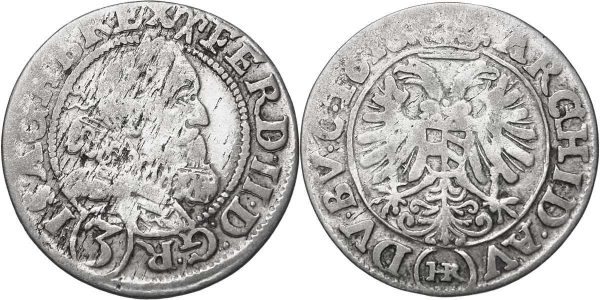 Ferdinand II. 1619 - 1637, 3 Krejcar 1628