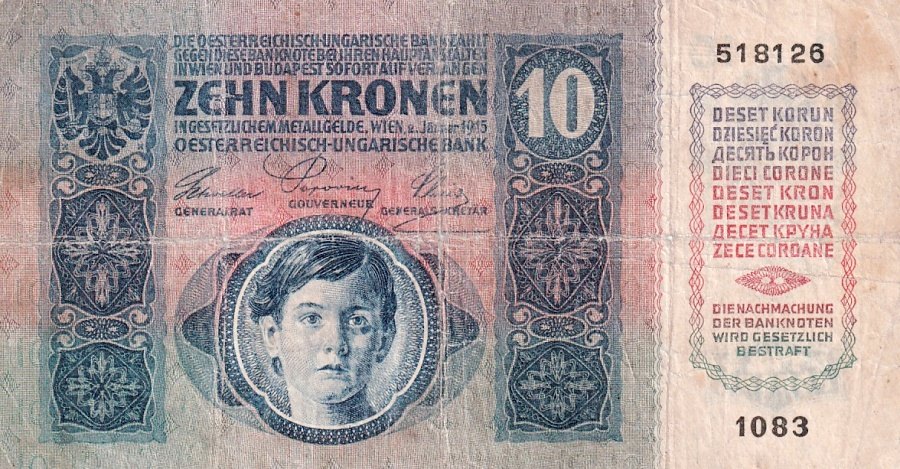 Rakousko - Uhersko, 1867 - 1918, 10 Koruna 1915
