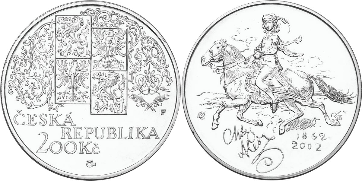 Česká republika, 200 Kč 2002 běžná kvalita, Mikoláš Aleš