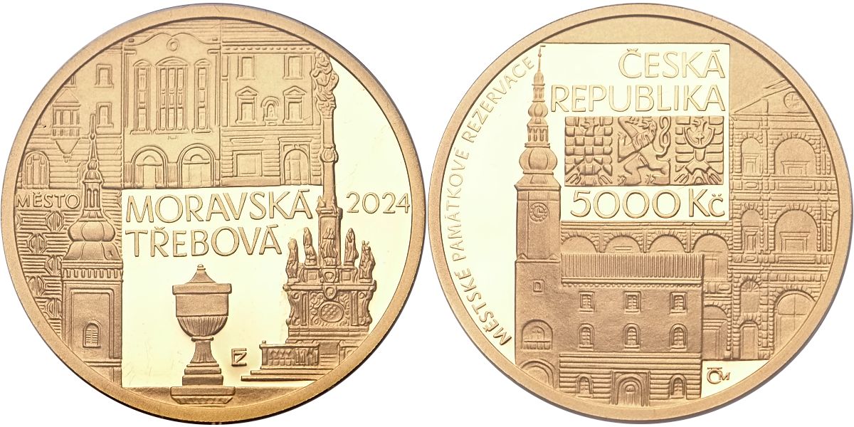 Česká republika, 5000 Kč, Moravská Třebová, 2024 Proof