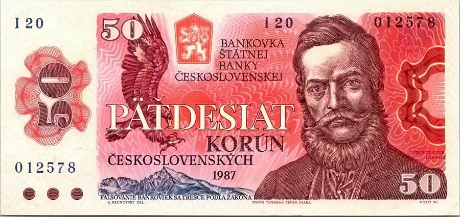 Československo 1970 - 1989, 50 Kčs 1987