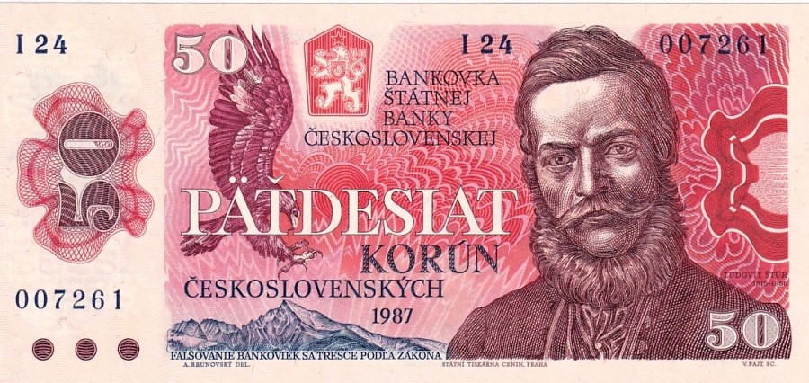 Československo 1970 - 1989, 50 Kčs 1987