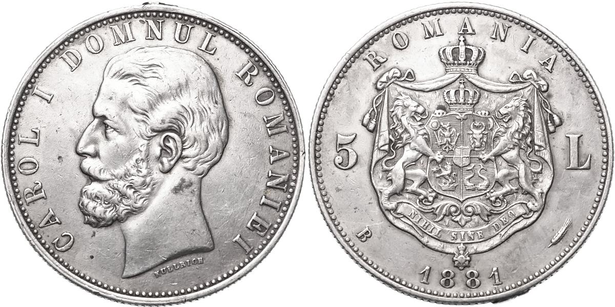 Rumunsko, Carol I., 5 Lei 1881 B