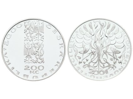 Česká republika, 200 Kč 2001 běžná kvalita, Počátek nového tisíciletí, NENÍ CERTIFIKÁT