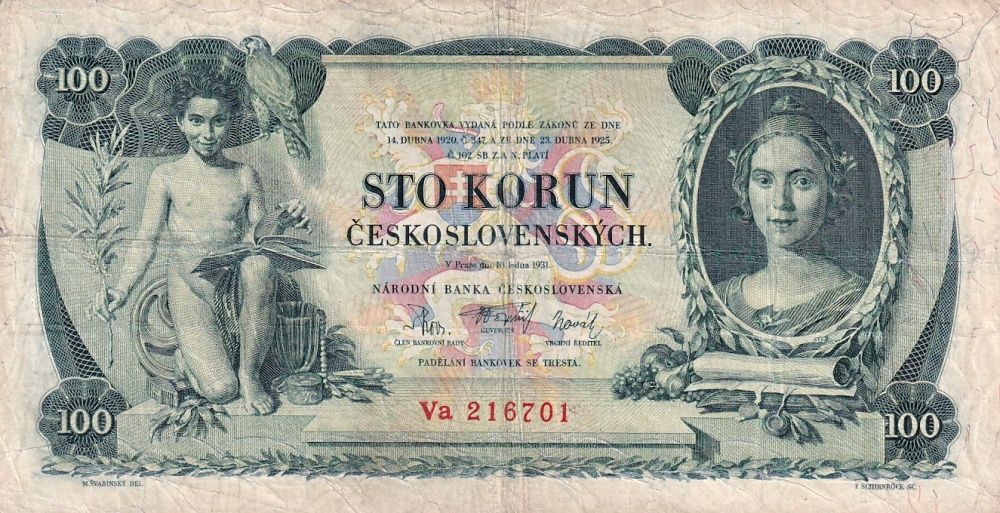 Československo 1919 - 1939, 100 Koruna 1931