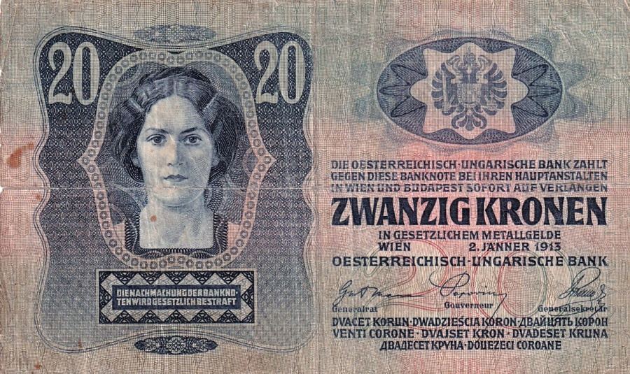 Rakousko - Uhersko, 1867 - 1918, 20 Koruna 1913
