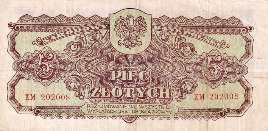 Polsko, 5 Zlotych 1944