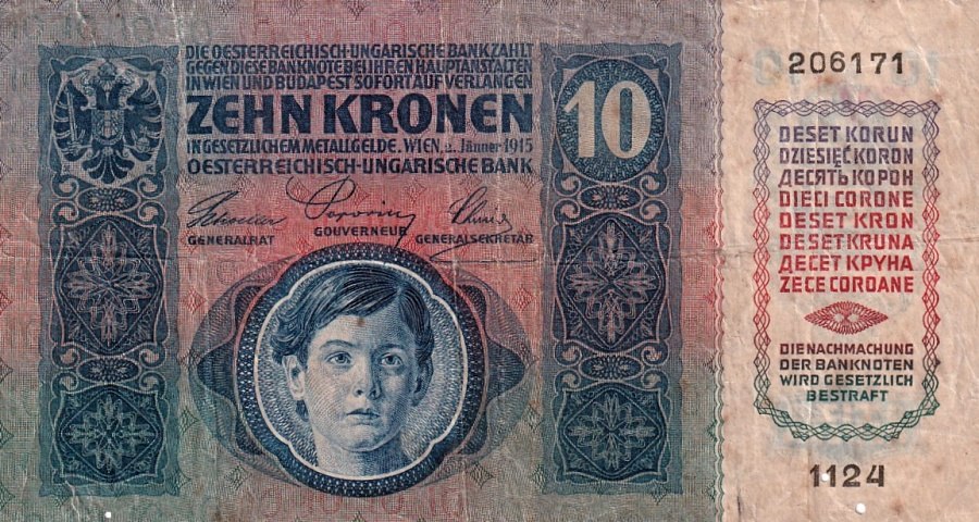 Rakousko - Uhersko, 1867 - 1918, 10 Koruna 1915