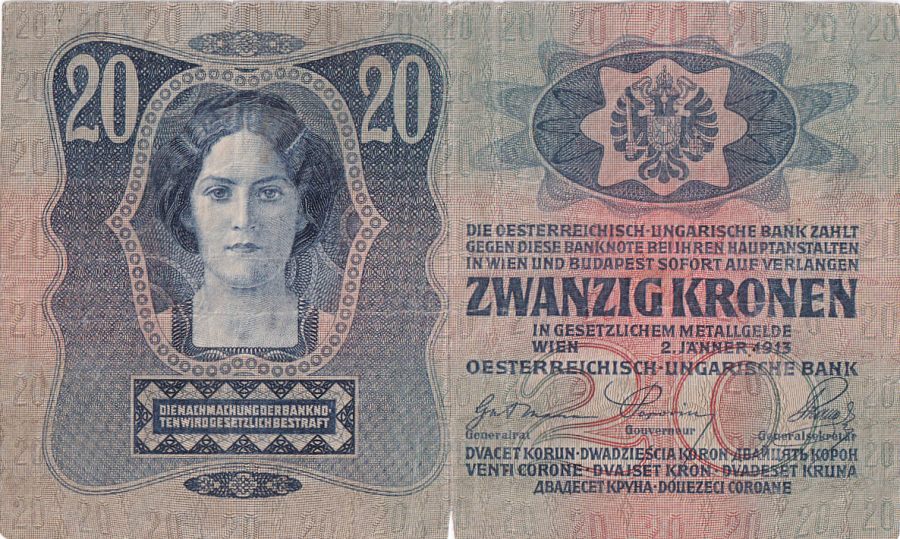 Rakousko - Uhersko, 1867 - 1918, 20 Koruna 1913