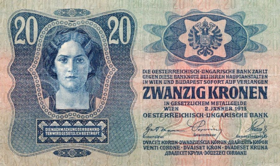 Rakousko - Uhersko, 1867 - 1918, 20 Koruna 1913