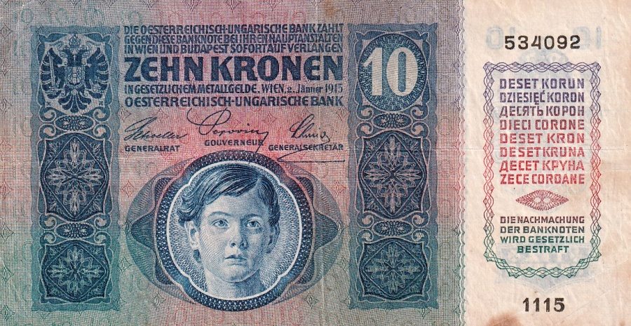 Rakousko - Uhersko, 1867 - 1918, 10 Koruna 1915