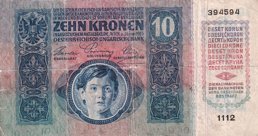 Rakousko - Uhersko, 1867 - 1918, 10 Koruna 1915