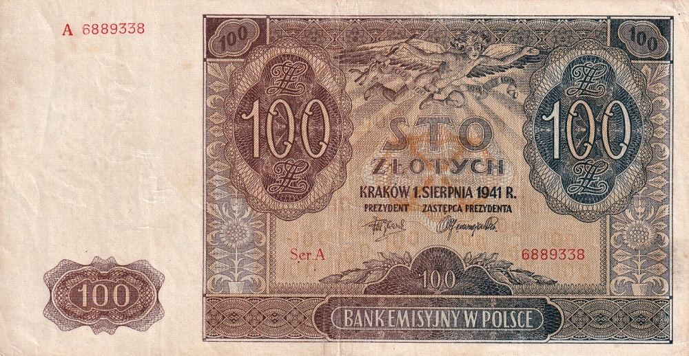 Polsko, 100 Zlotych 1941