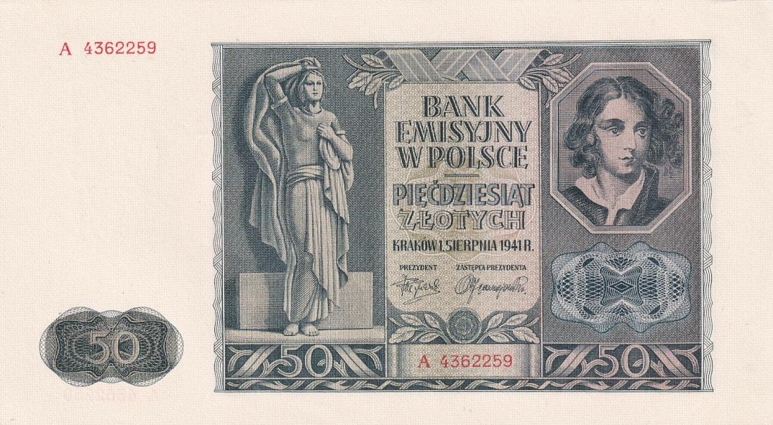 Polsko, 50 Zlotych 1941