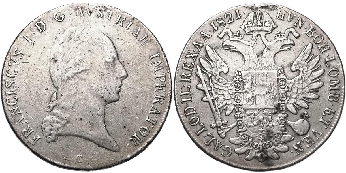 František II. 1792 - 1835, Tolar konvenční 1821 C