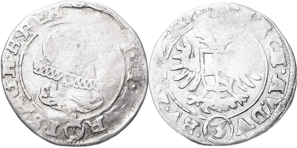 Ferdinand II. 1619 - 1637, 3 Krejcar 1627