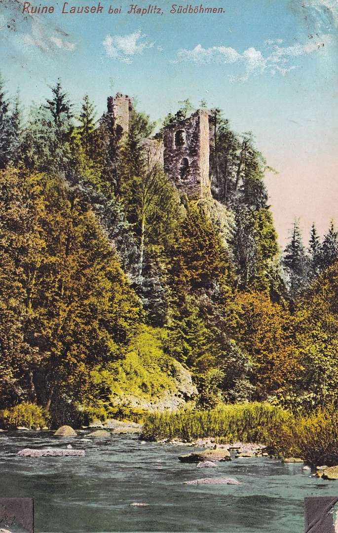 Okres Český Krumlov, zřícenina Louzek