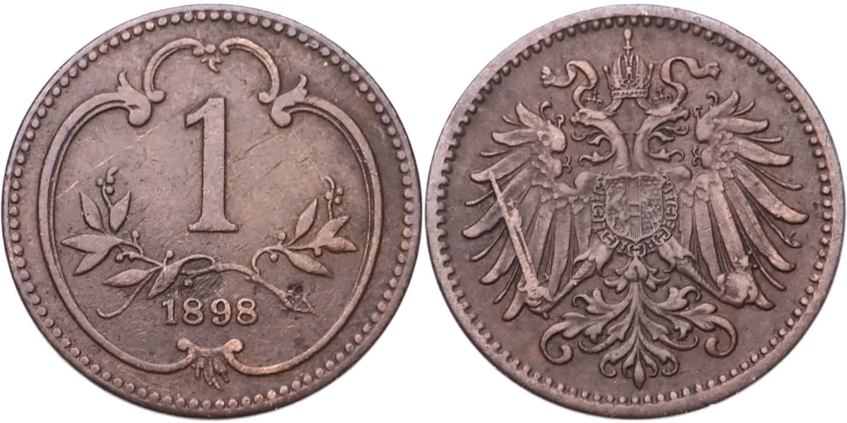 František Josef I. 1848 - 1918, 1 Haléř 1898