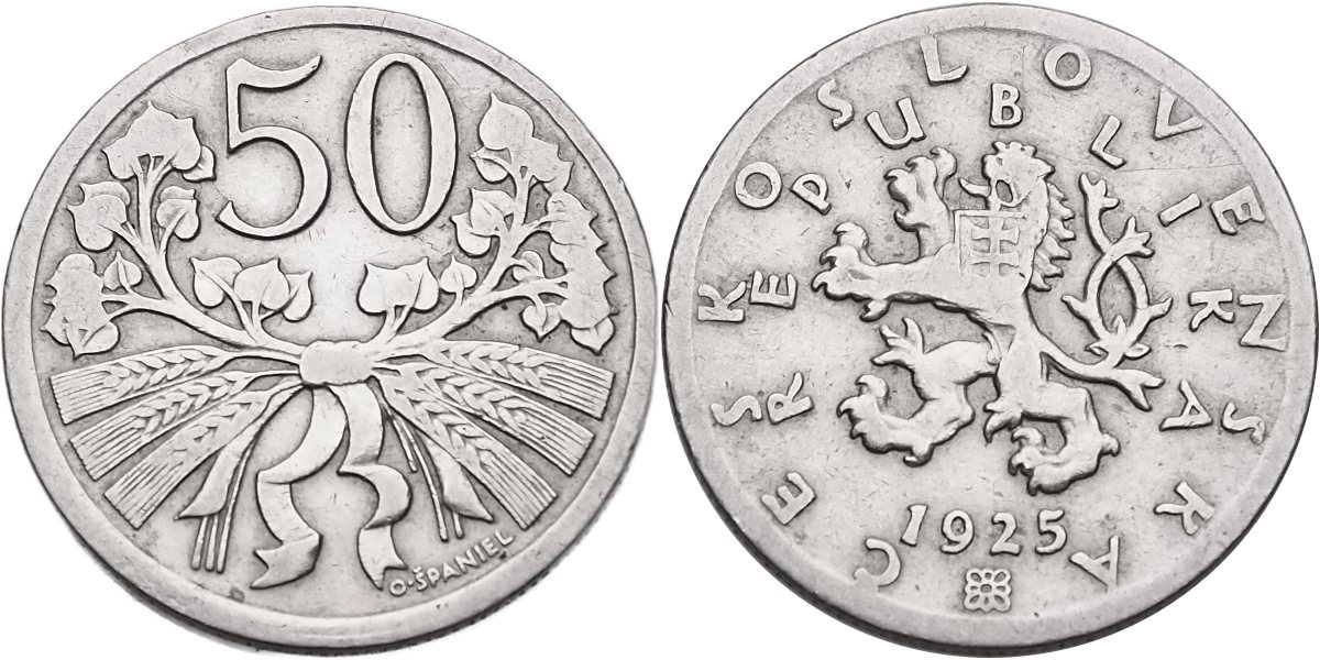ČSR 1918 - 1939, 50 Haléř 1925