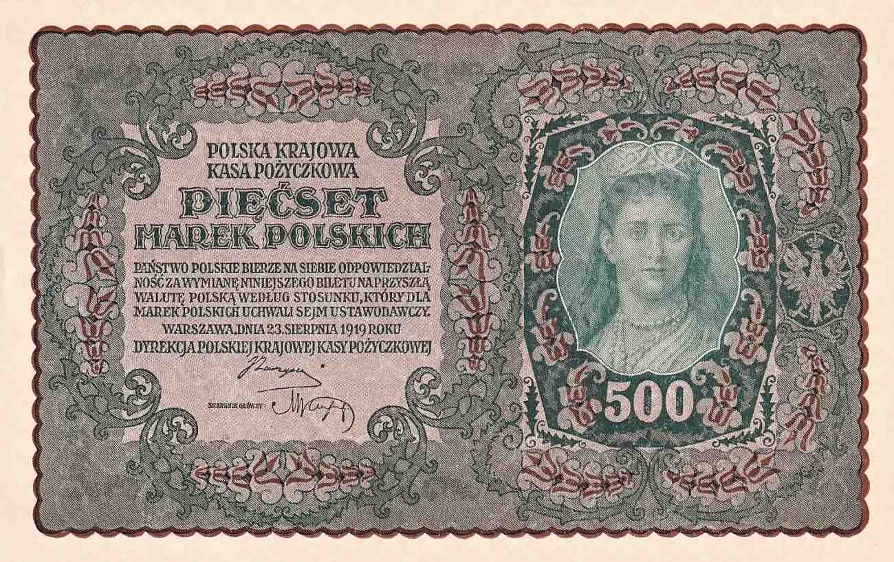 Polsko, 500 Marek 1919