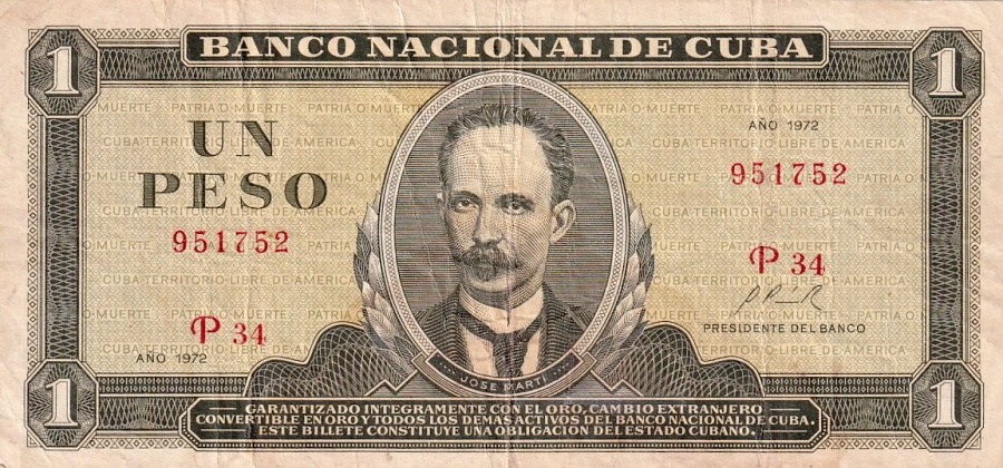 Kuba, 1 Peso 1972