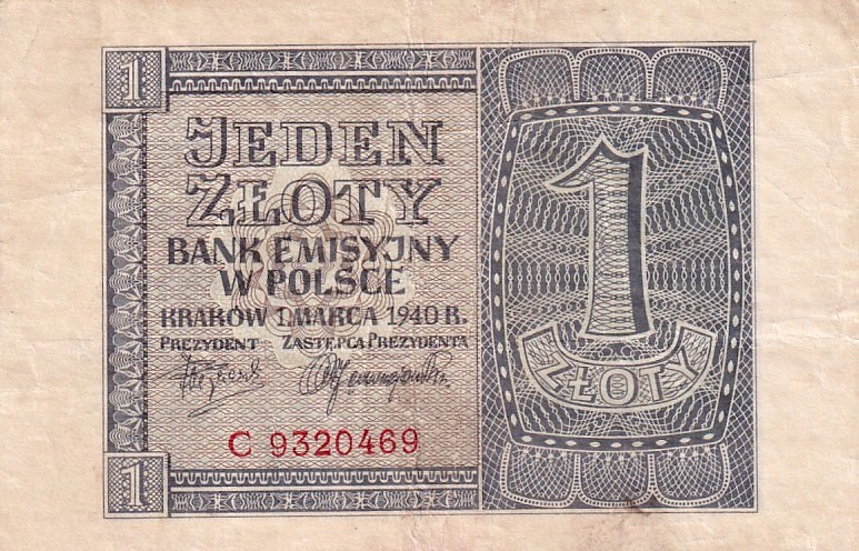 Polsko, 1 Zlotý 1940
