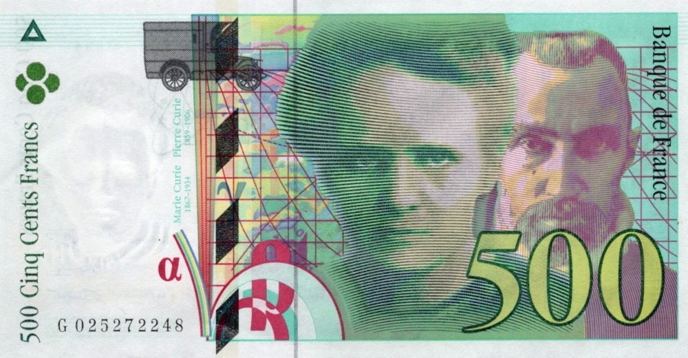 Francie, 500 Francs 1994