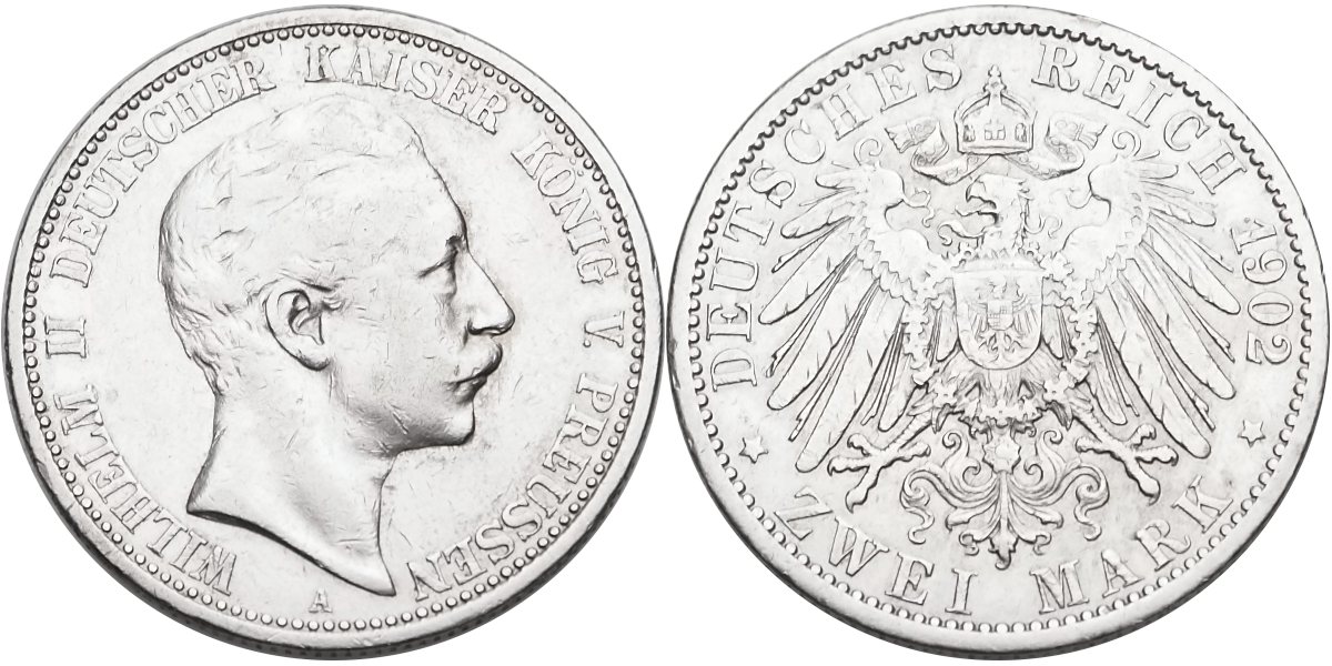 Německo, Wilhelm II. 1888 - 1918, 2 Marka 1912 A