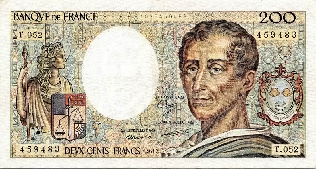 Francie, 200 Francs 1987