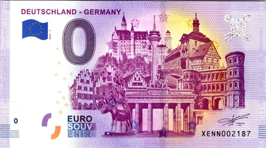 Německo, 0 EUR 2020 Deutschland - Germany