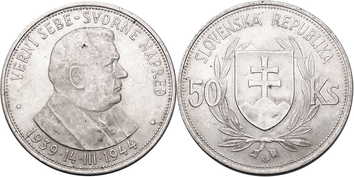 Slovenská republika 1939 - 1945, 50 korun 1944, pamětní