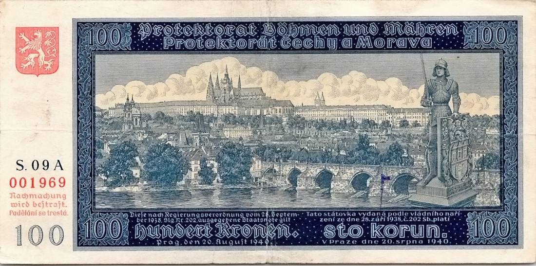 Protektorát 1939 - 1945, 100 Koruna 1940