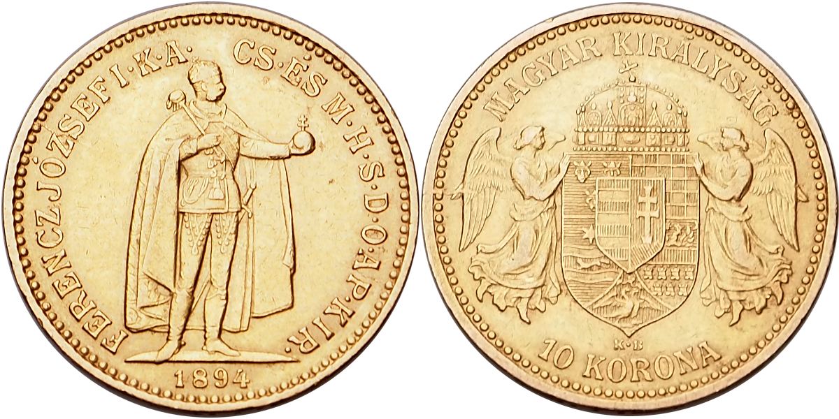 František Josef I. 1848 - 1918, 10 Koruna 1894 KB